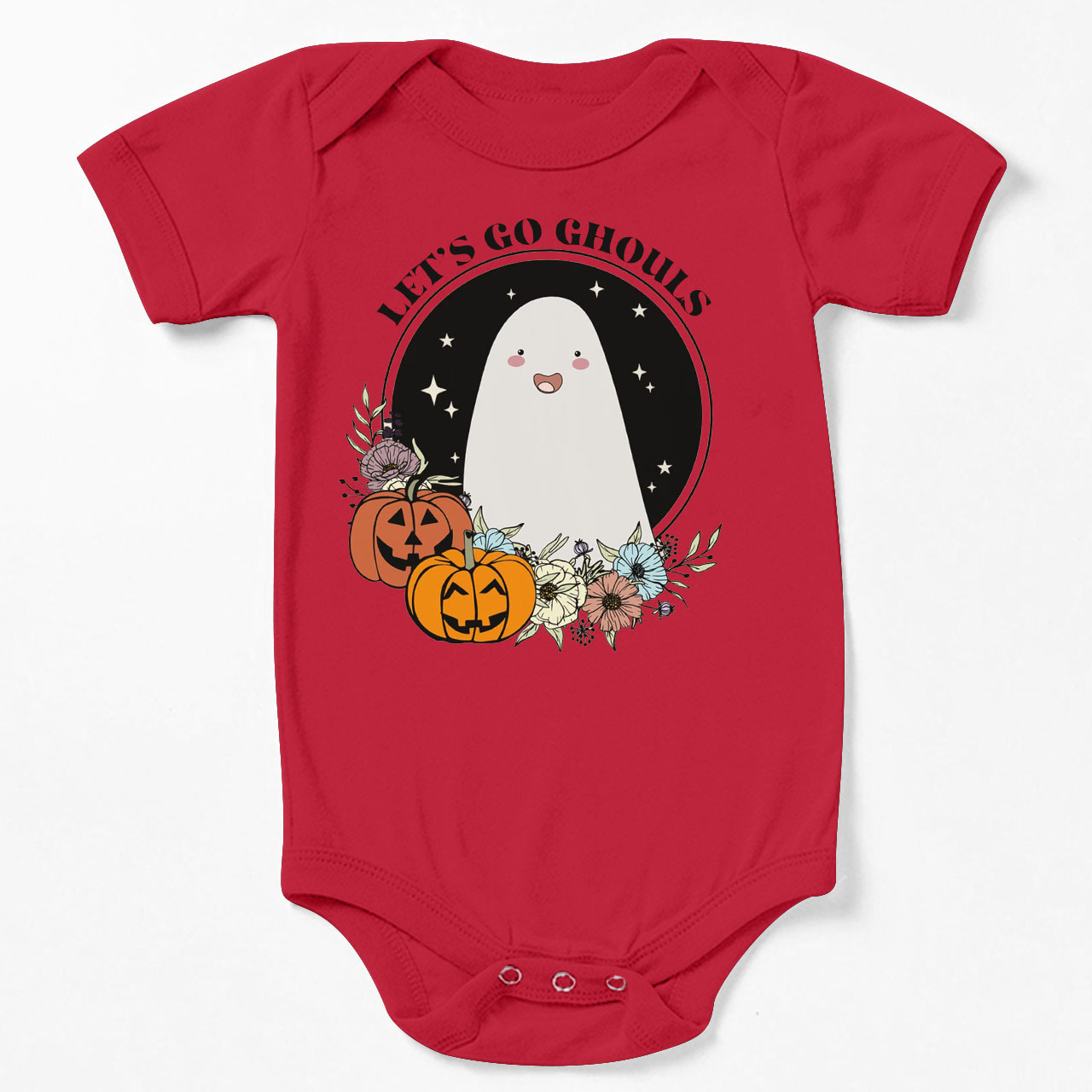 Let's Go Ghouls Halloween Baby Bodysuit