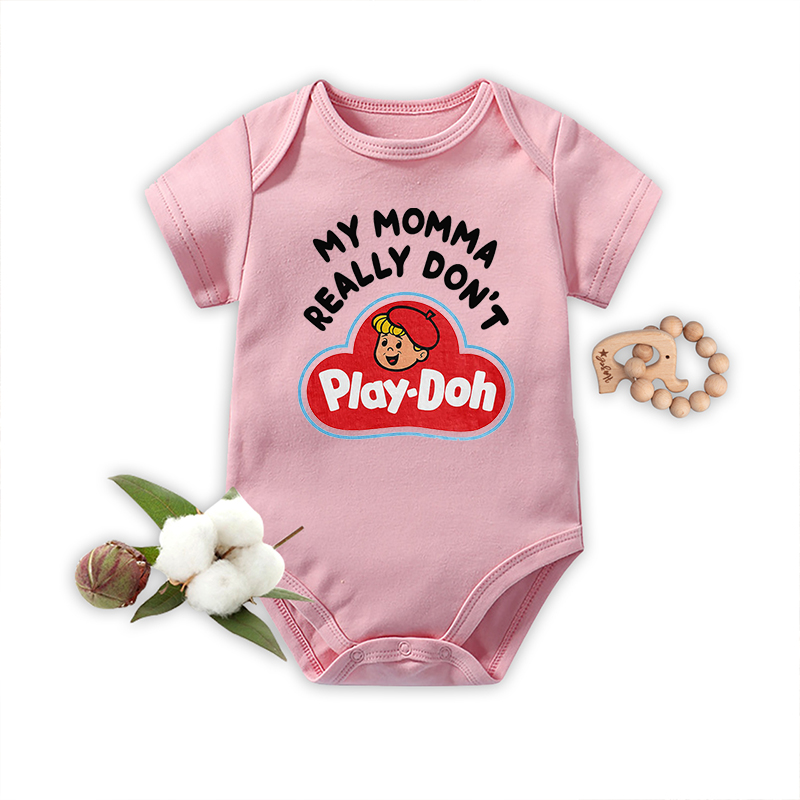 My Momma Really Don't Play-Doh Baby Bodysuit