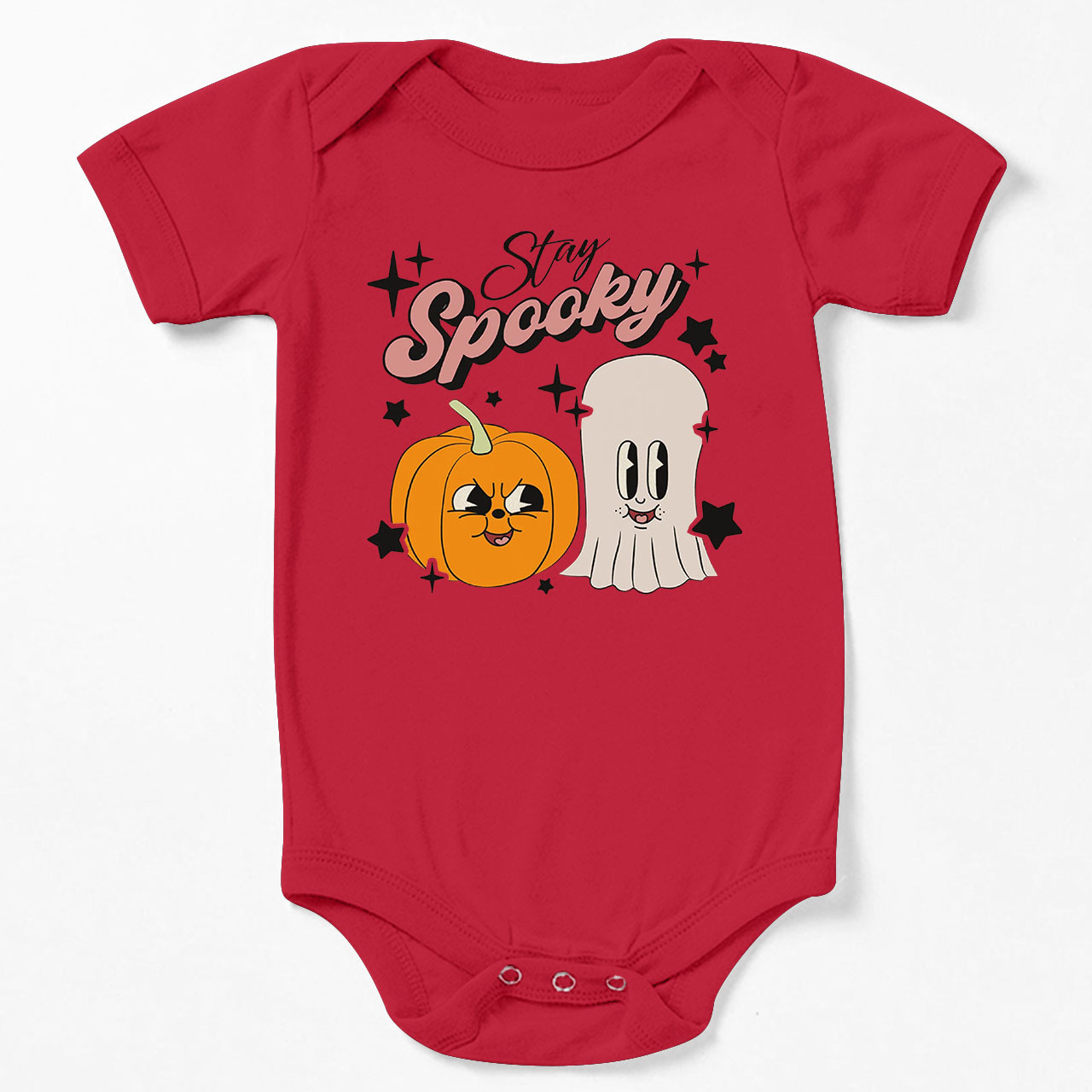 Stay Spooky Retro Natural  Baby Bodysuit