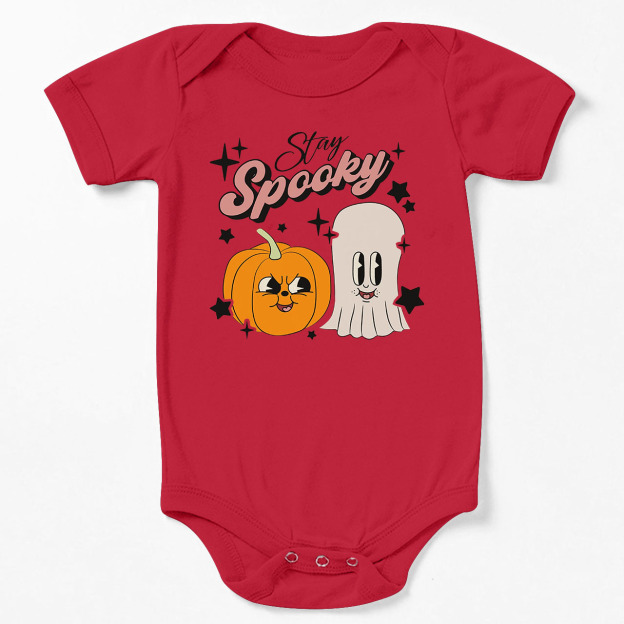 Stay Spooky Retro Natural  Baby Bodysuit