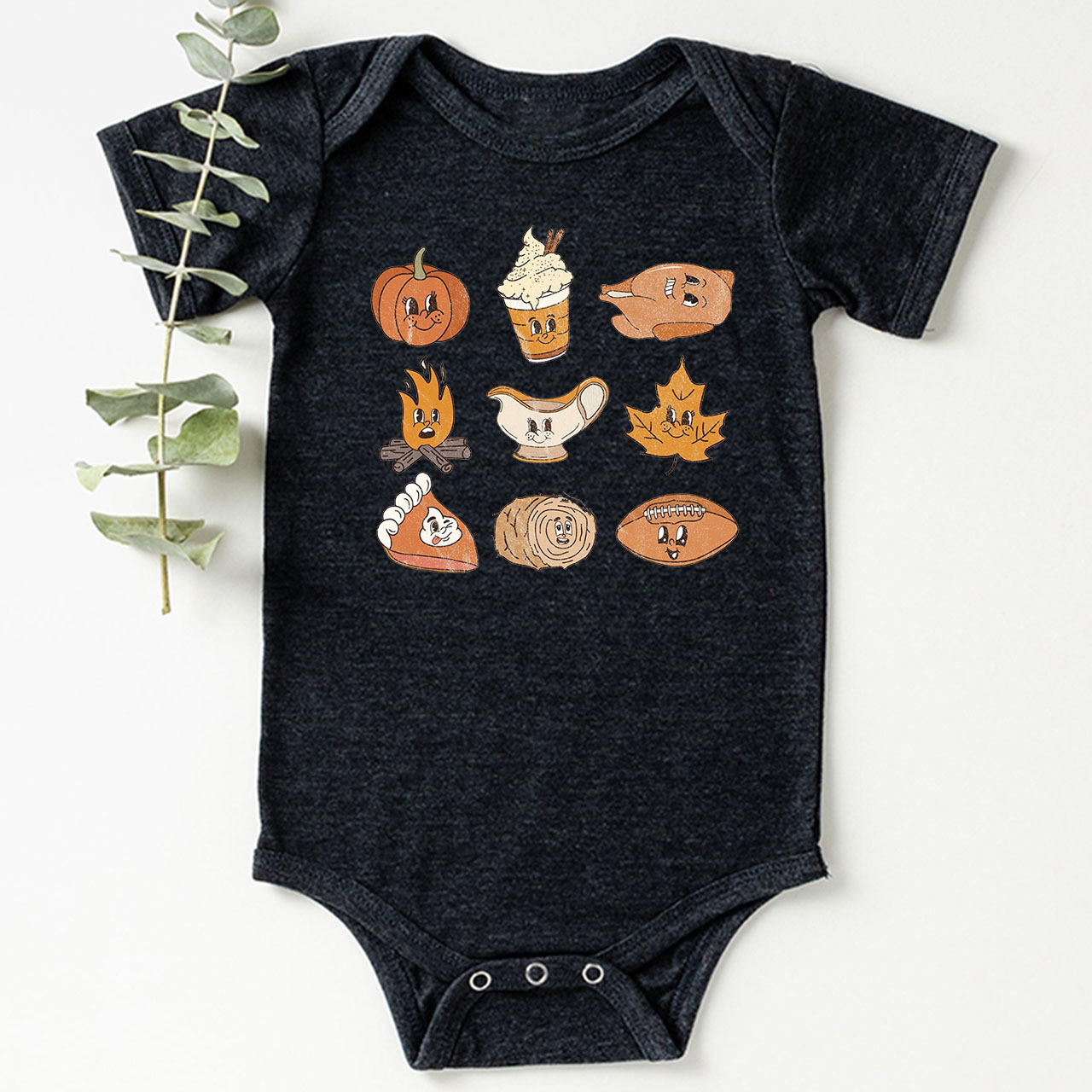 Autumn Natural Halloween Baby Bodysuit