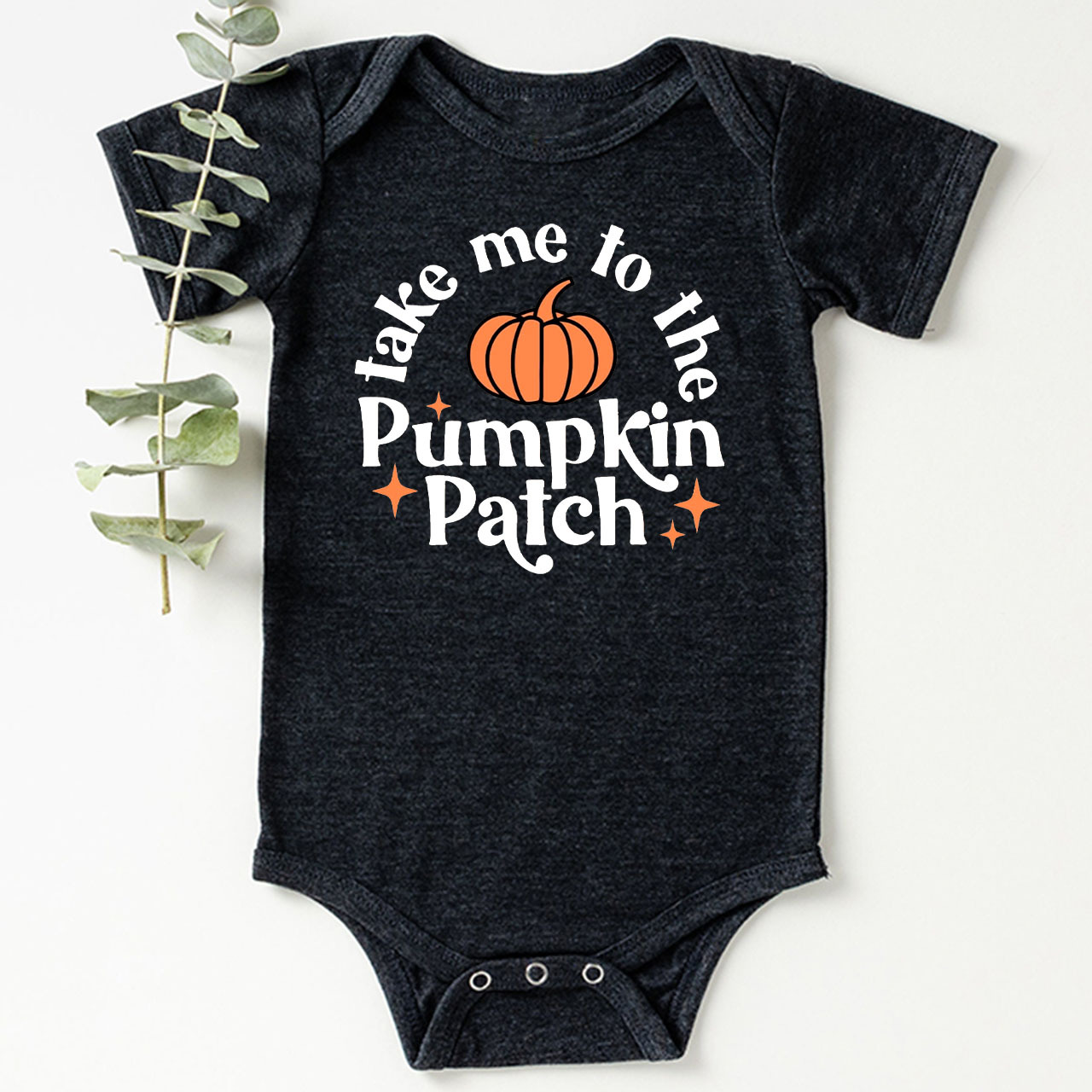 Take Me To The Pumpkin Patch Halloween Baby Bodysuit