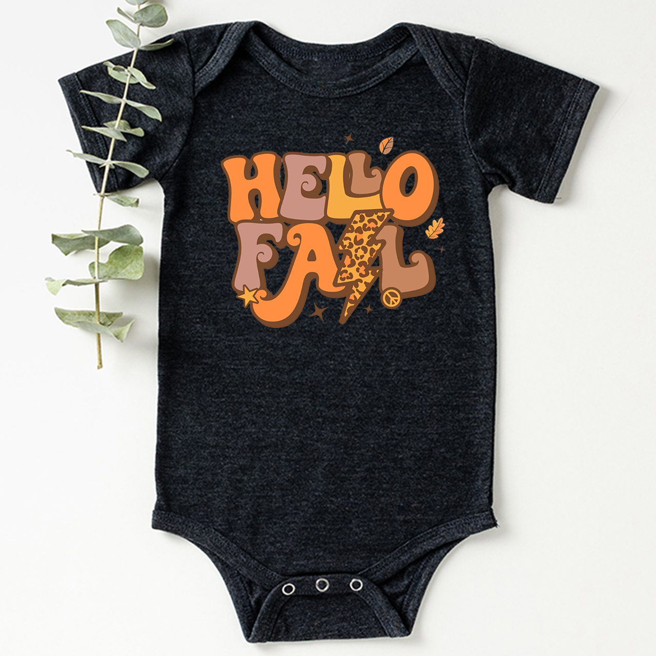 Hello Fall Cute Baby Bodysuit