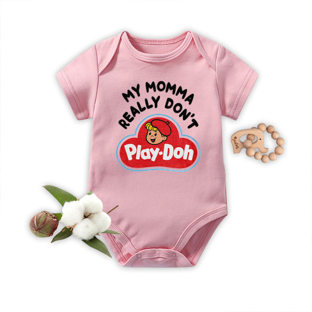 My Momma Really Don't Play-Doh Baby Bodysuit