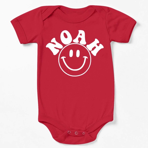 Custom Nickname Happy Bodysuit For Baby