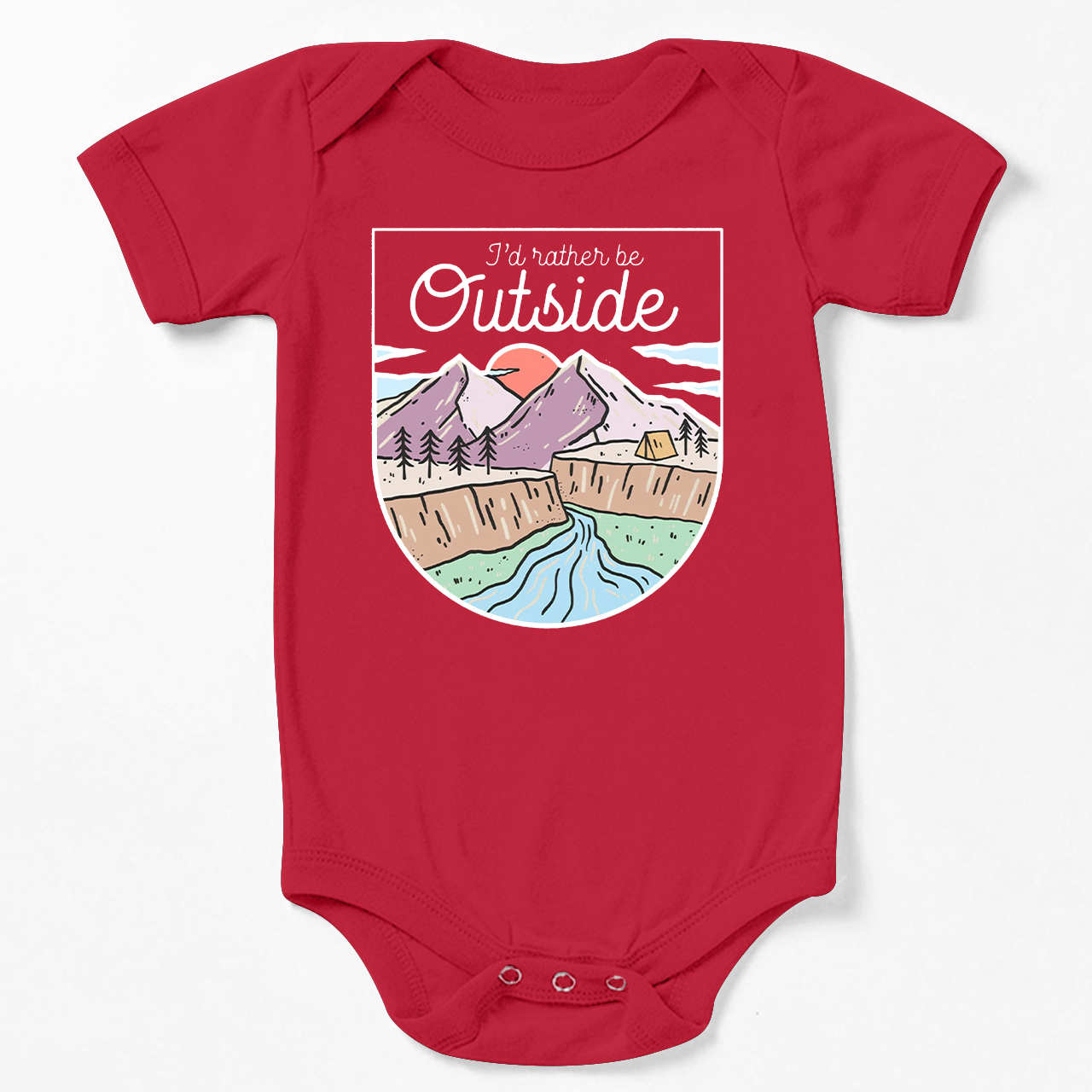I'd Rather Be Outside Bodysuit For Baby