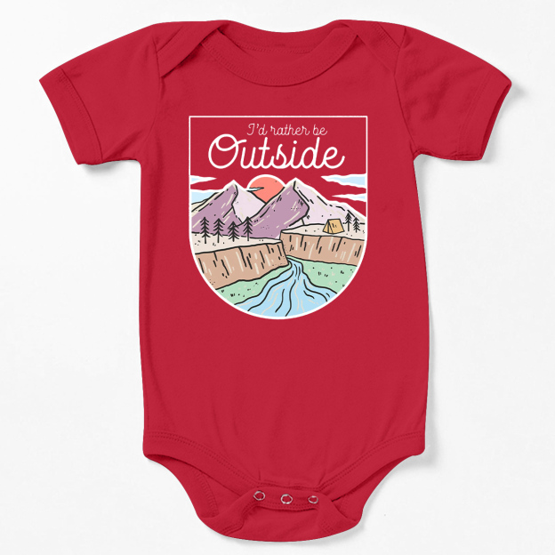 I'd Rather Be Outside Bodysuit For Baby