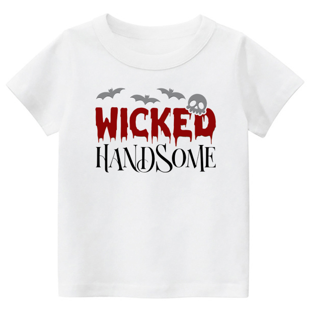 Halloween Wicked Handsome Kids Shirt 