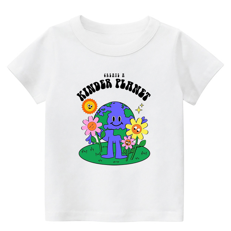 Kinder Planet Earth Day Kids T-Shirt