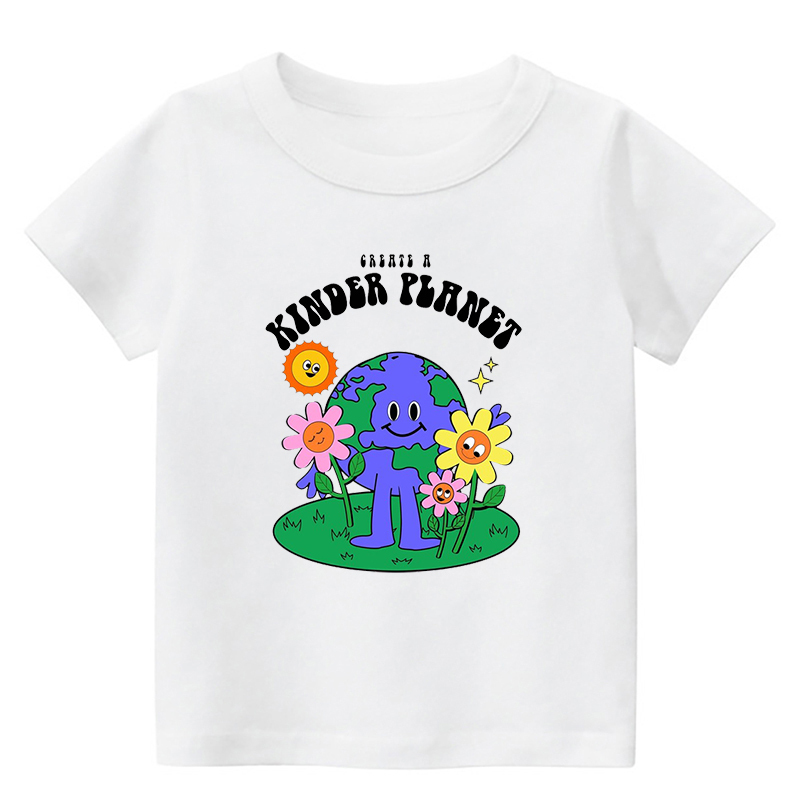 Kinder Planet Earth Day Kids T-Shirt