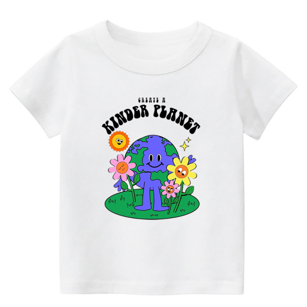 Kinder Planet Earth Day Kids T-Shirt