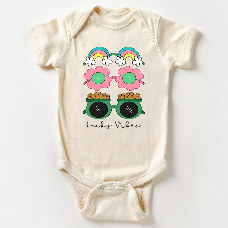 Lucky Vibes Bodysuit For Baby