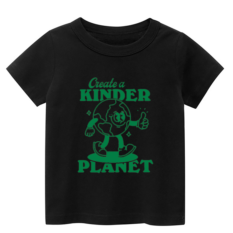 Create A Kinder Planet Retro Quote Toddler Shirt