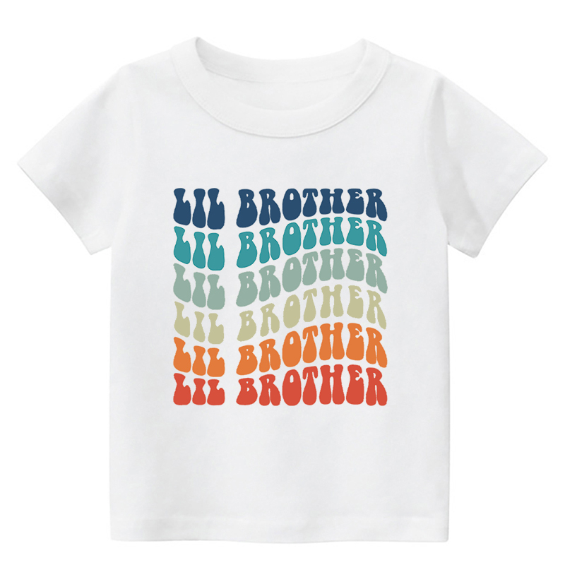 Retro Lil Brother Kids T-Shirt