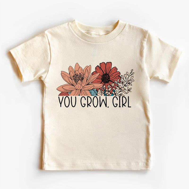 You Go Girl Flower Toddler Shirt