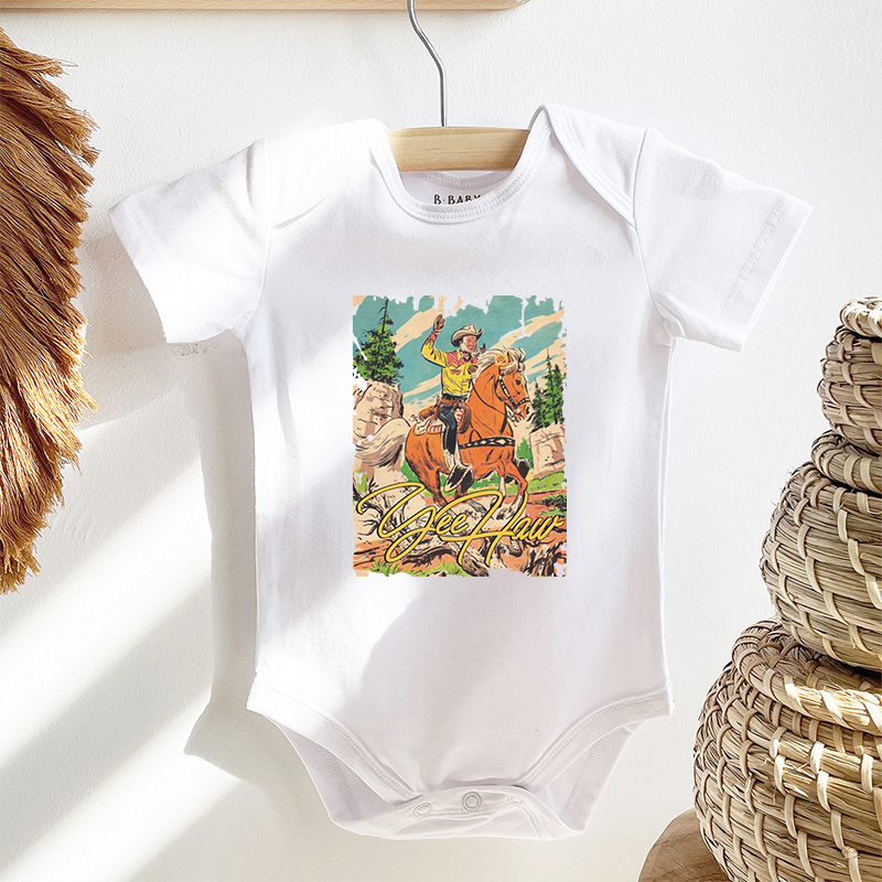 Yeehaw Cowboy Bodysuit For Baby