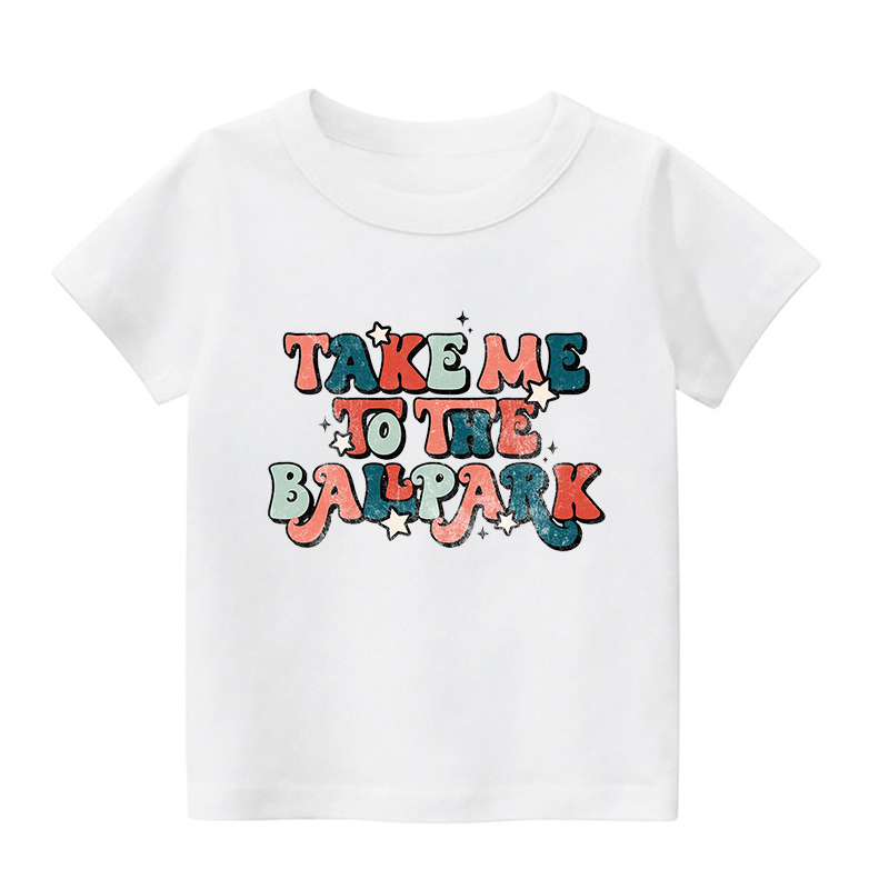 Take Me To The Ballpark Sports Kids Shirt