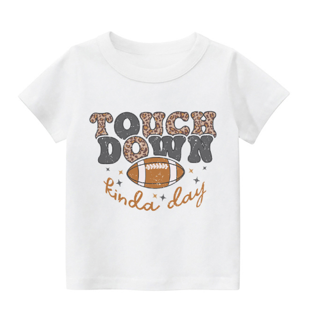 Touch Down Football Kinda Day Kids Shirt