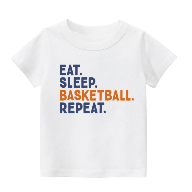 Eat Sleep Basketball Sports Kids Shirt