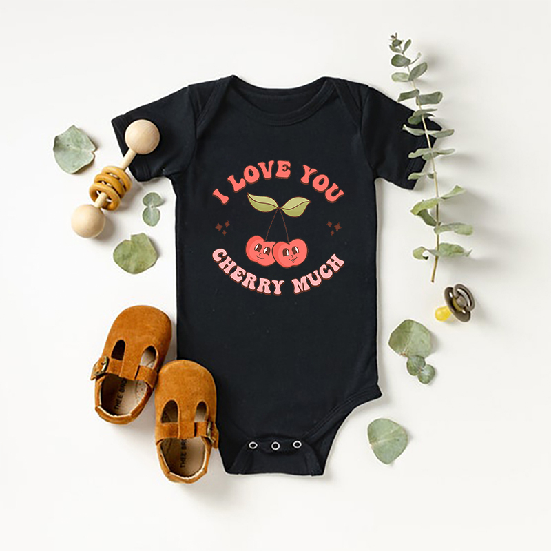 I Love You Cherry Much Bodysuit For Baby