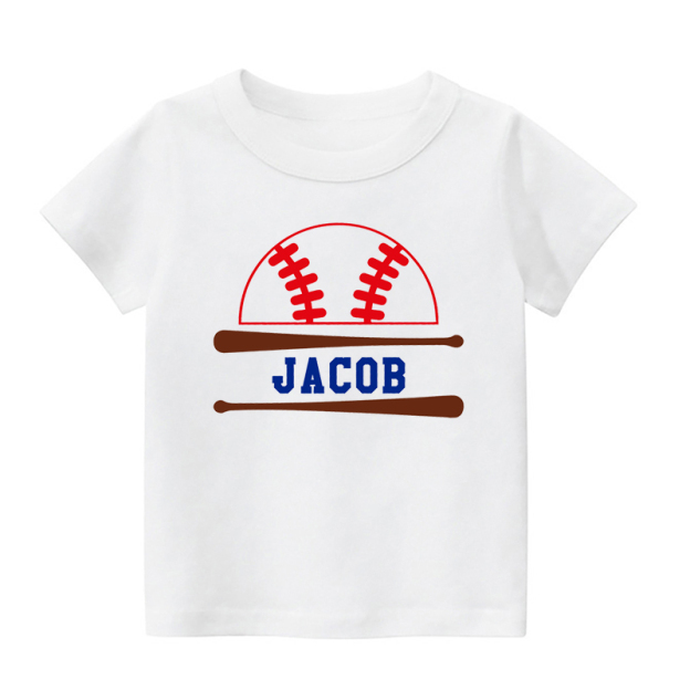 [Copy]Personalized Baseball Bat Kids Shirt