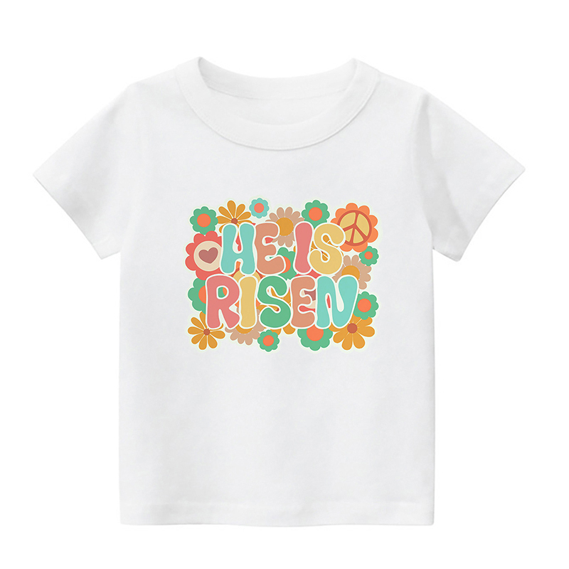 He Is Risen Kids Shirt