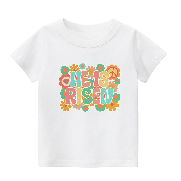 He Is Risen Kids Shirt