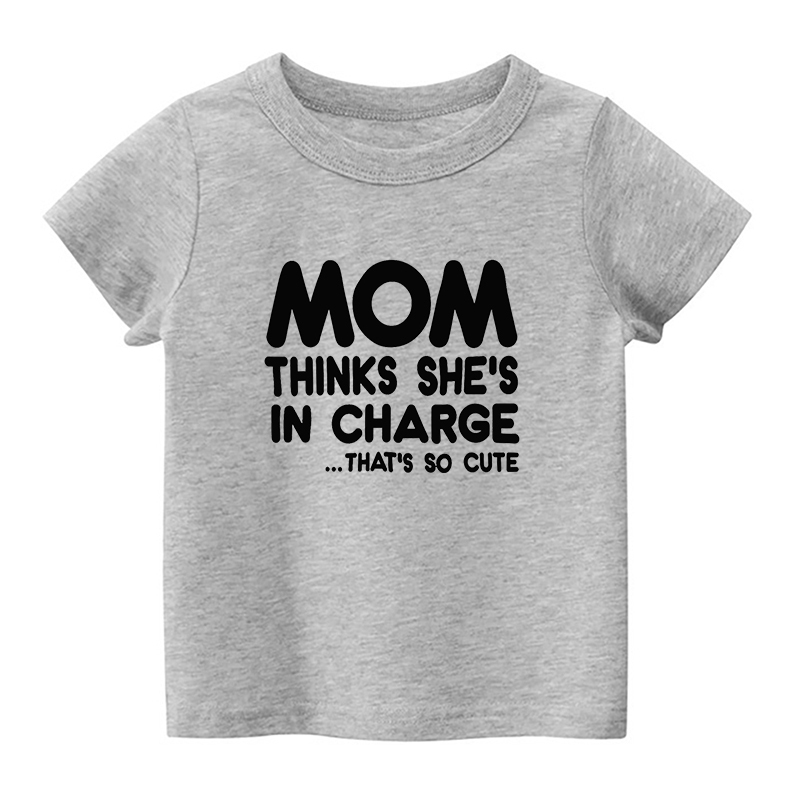 Mom In Charge Kids Shirt