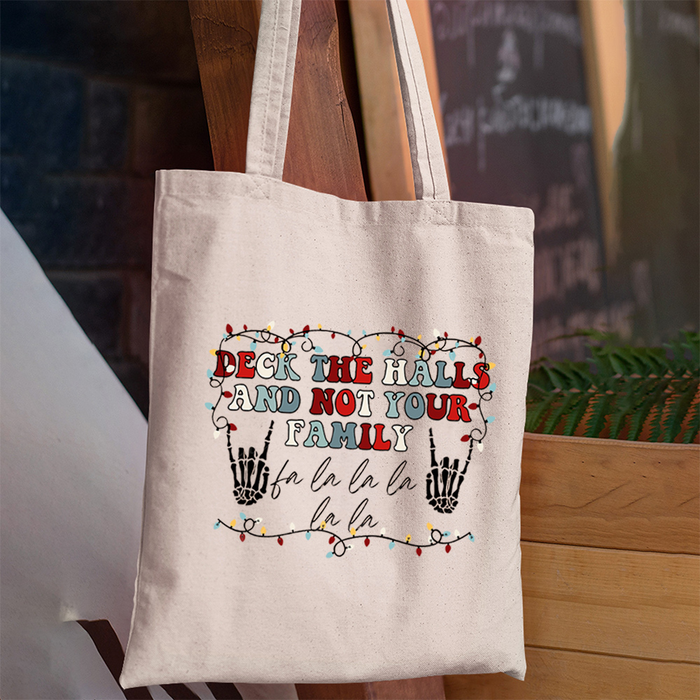 Deck The Halls Christmas Tote Bag