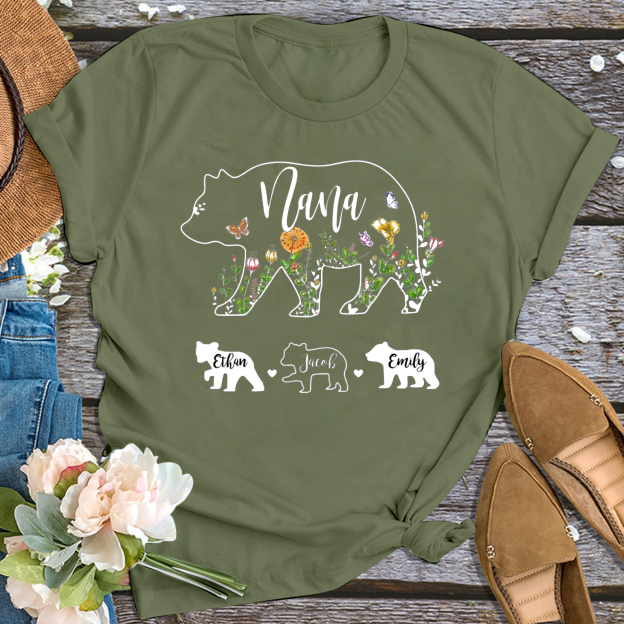 Animal Grandma Shirt Personalized with Name