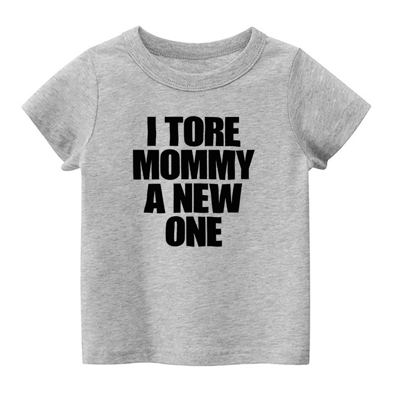 I Tore Mommy A New One Kids Shirt