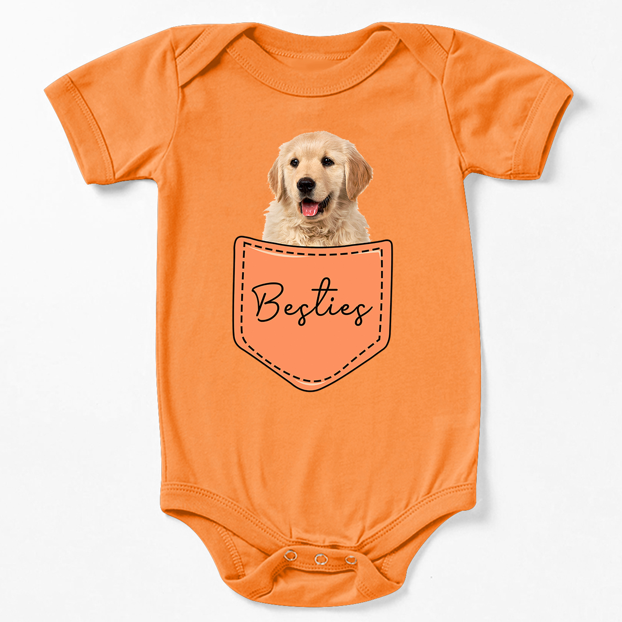 Personalized Pocket Pet Baby Bodysuit