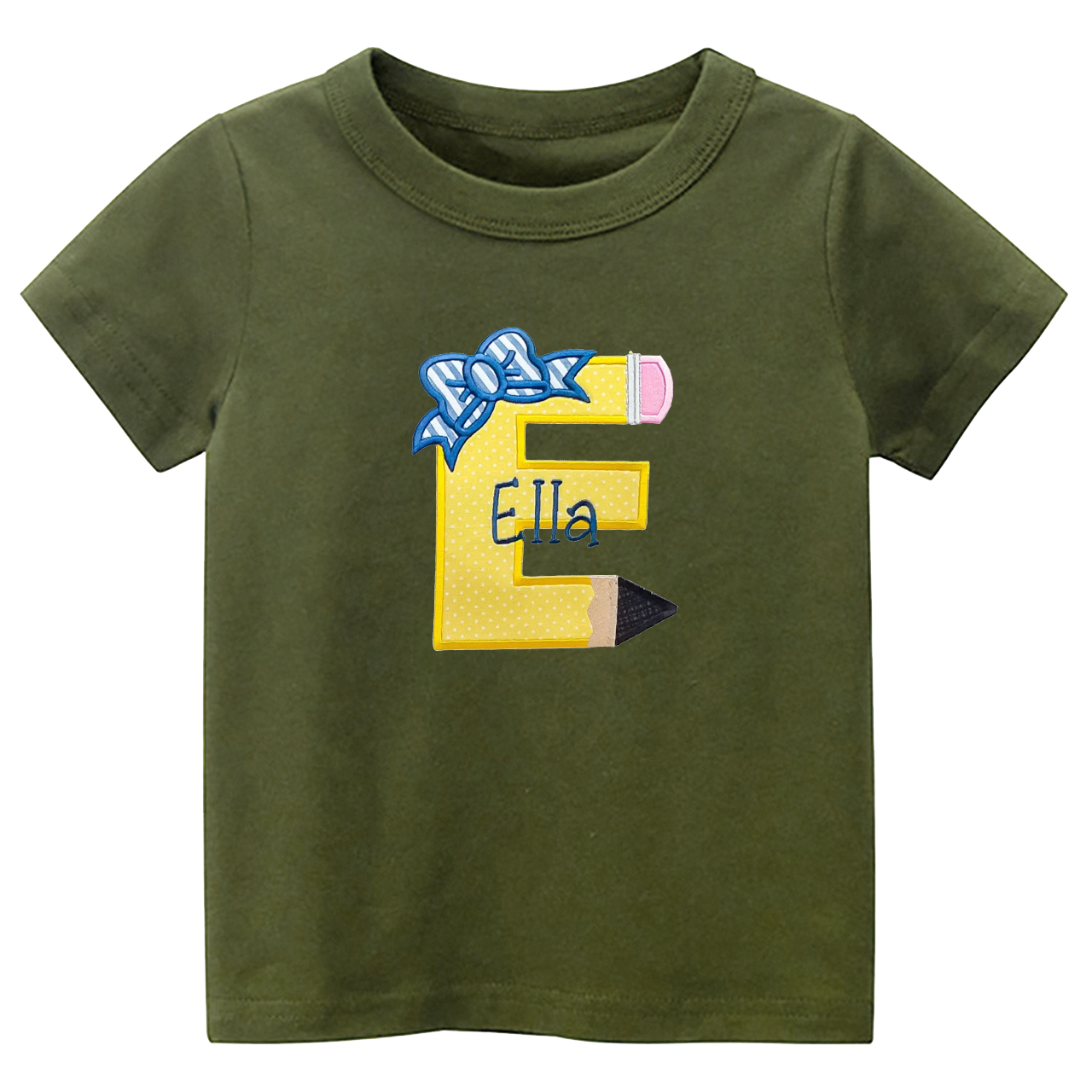 Personalized Pencil Name School Kids T-shirts