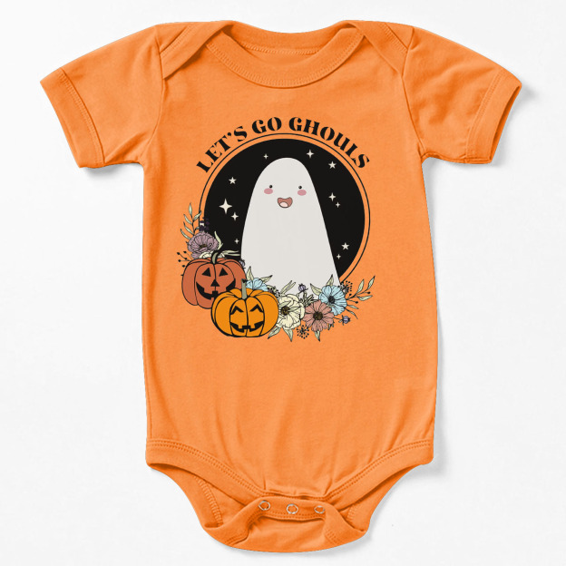 Let's Go Ghouls Halloween Baby Bodysuit