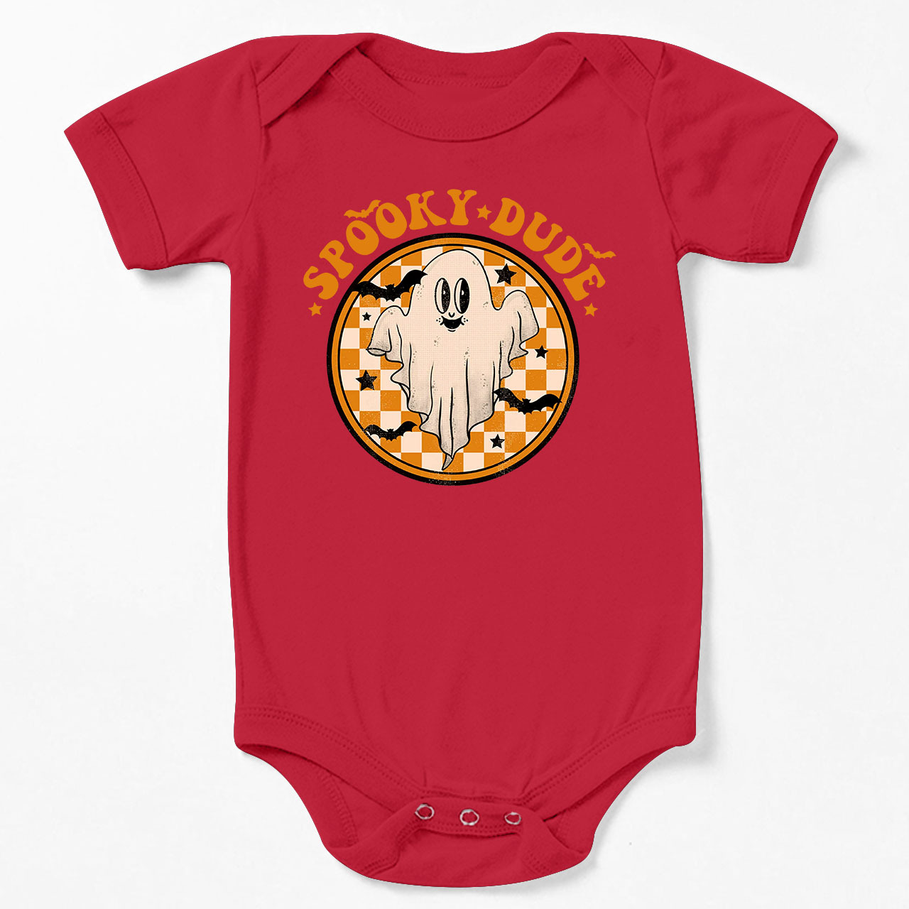 Retro Halloween Spooky Dude Fall Baby Bodysuit
