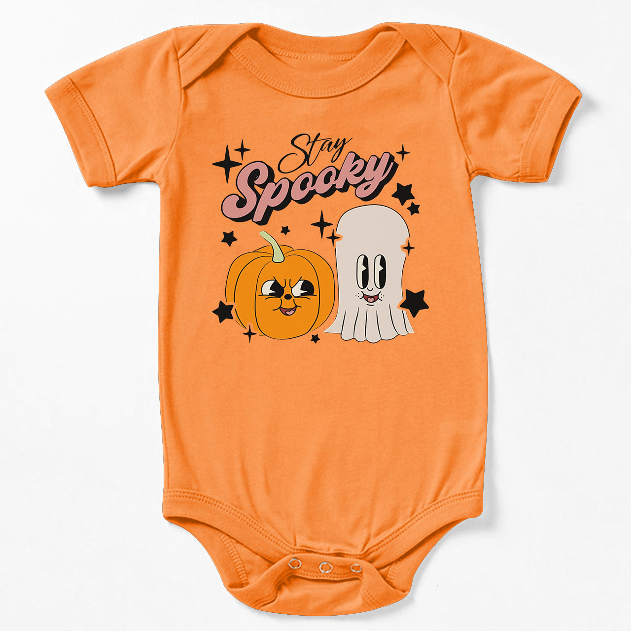 Stay Spooky Retro Natural  Baby Bodysuit