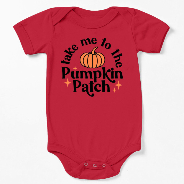 Take Me To The Pumpkin Patch Halloween Baby Bodysuit