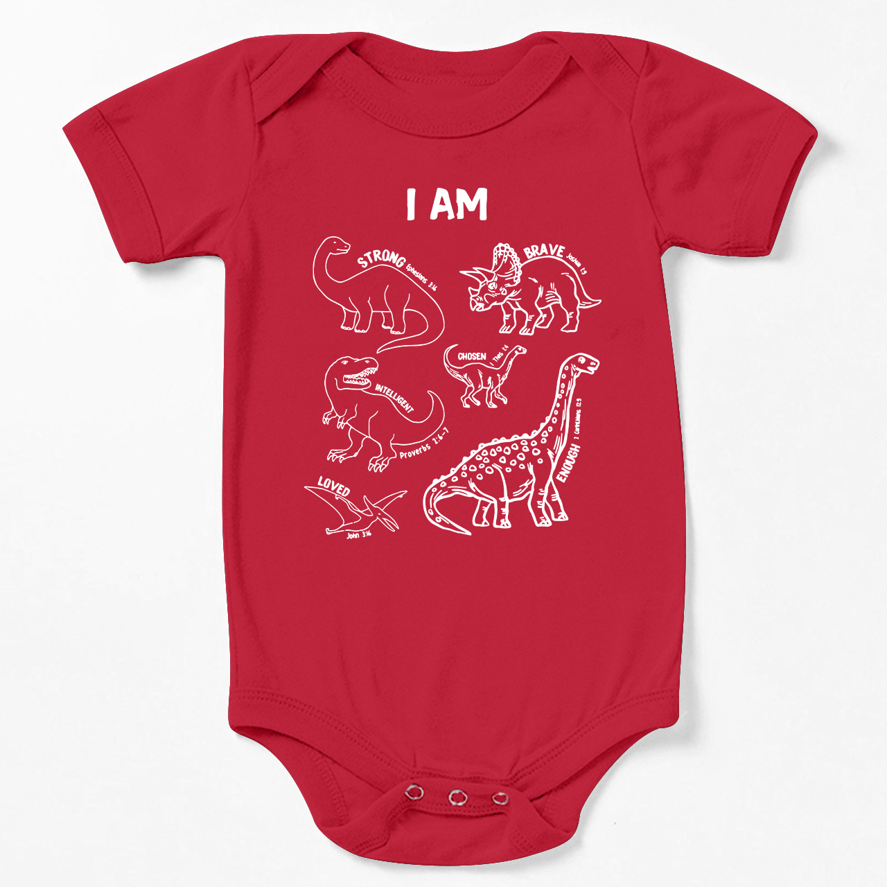 Dinosaurs Affirmation Words Bodysuit