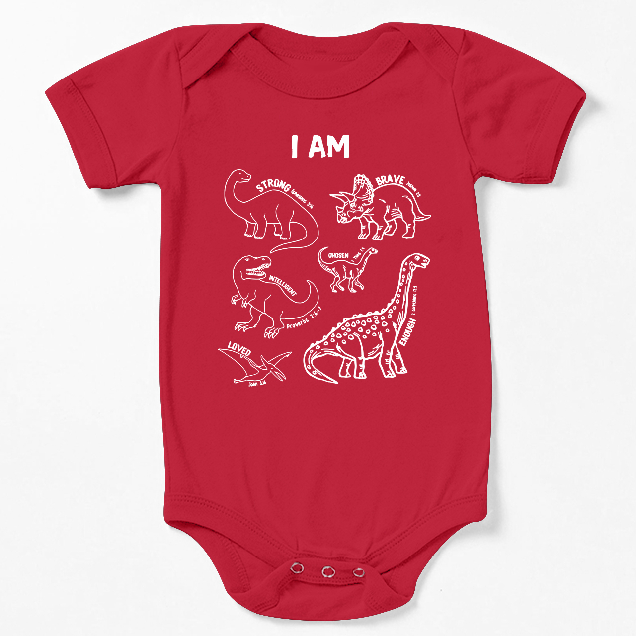 Dinosaurs Affirmation Words Bodysuit