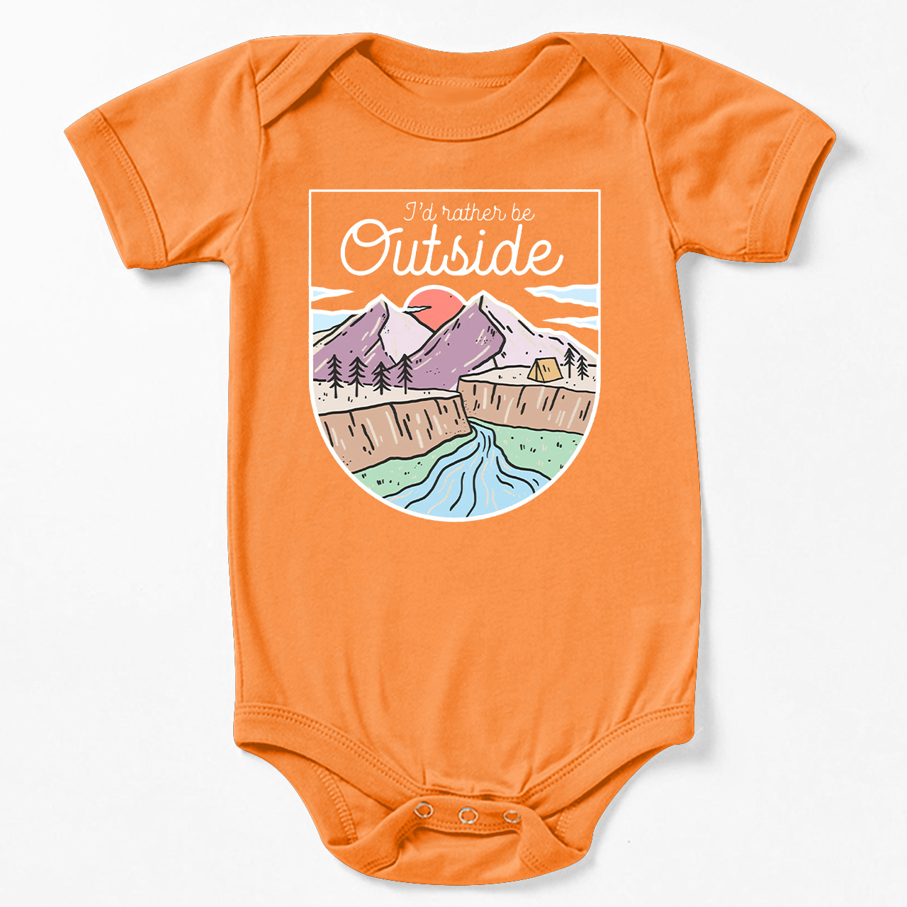 I'd Rather Be Outside Bodysuit For Baby