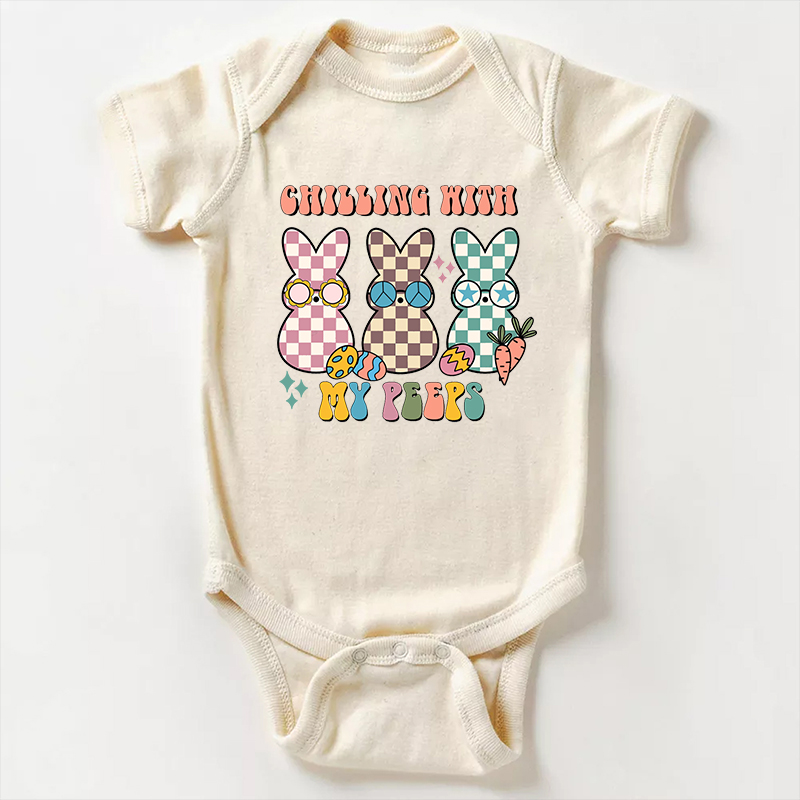 Chilling With My Peeps Baby Bodysuit