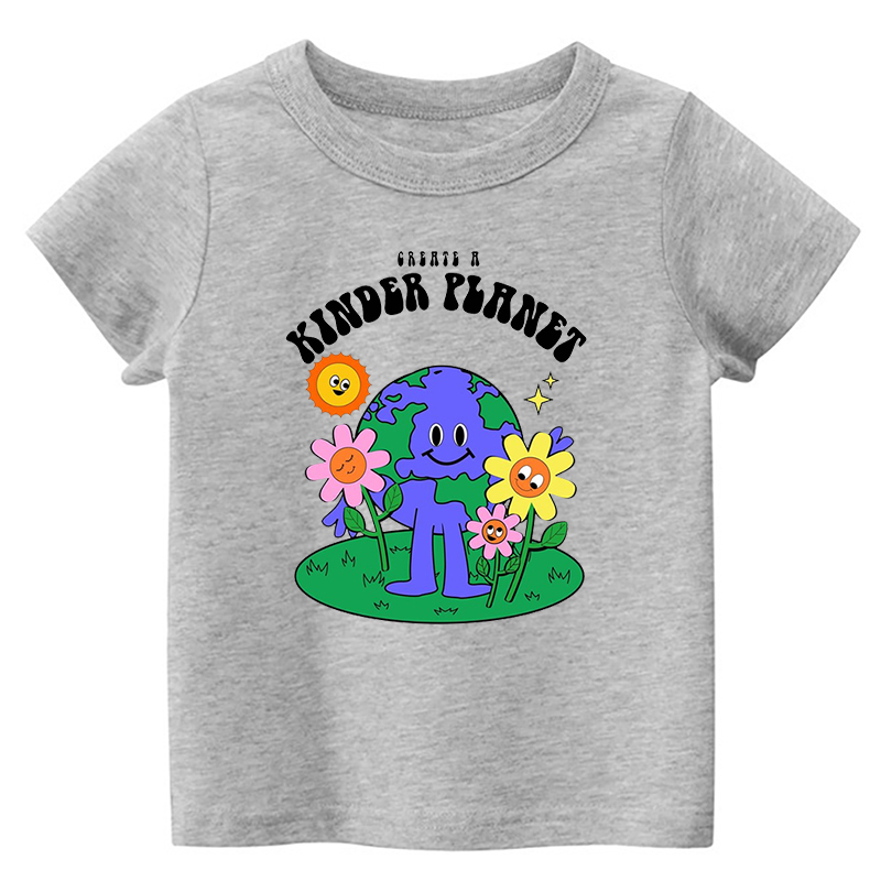 Kinder Planet Earth Day Kids T-Shirt