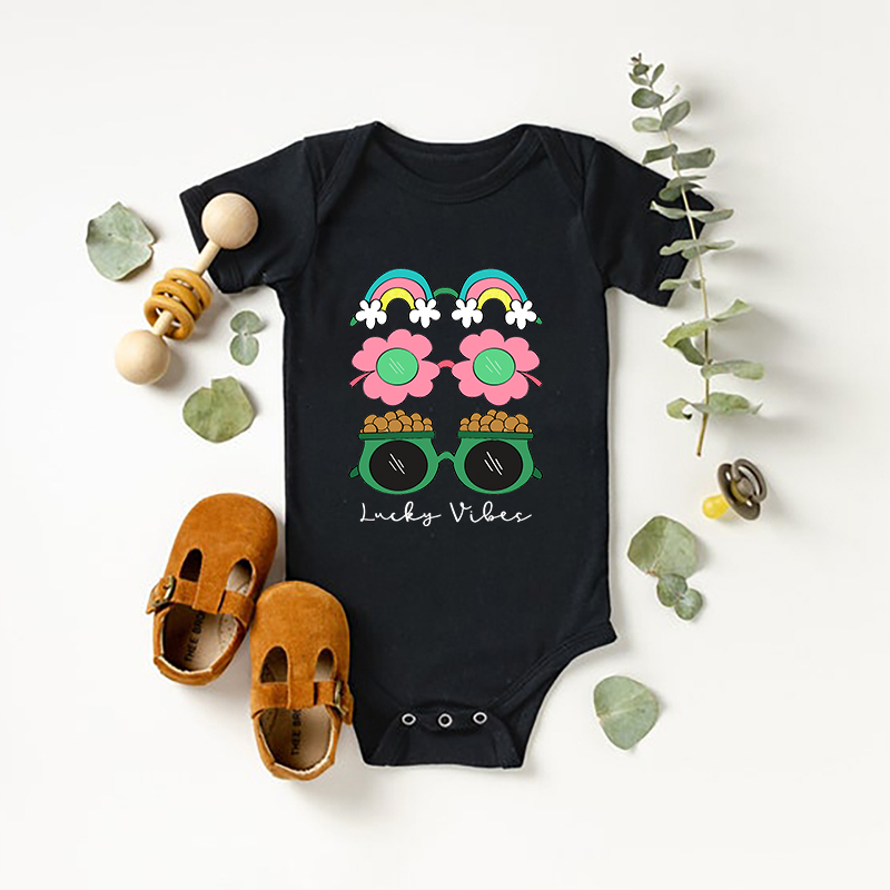 Lucky Vibes Bodysuit For Baby
