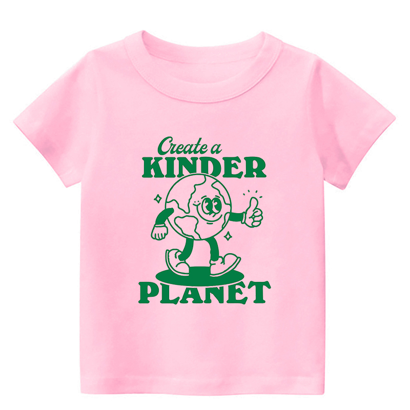 Create A Kinder Planet Retro Quote Toddler Shirt