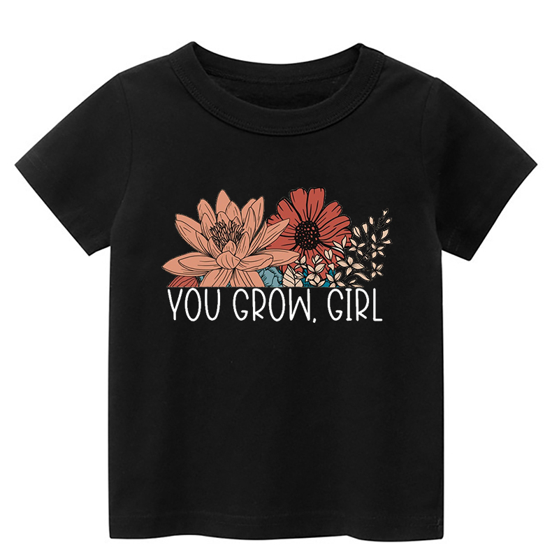 You Go Girl Flower Toddler Shirt