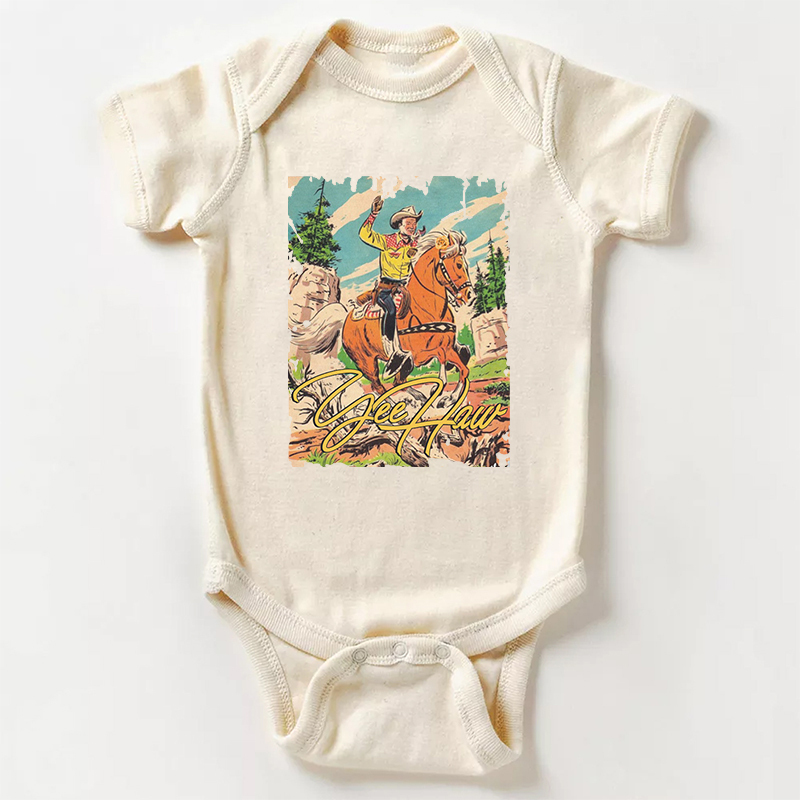 Yeehaw Cowboy Bodysuit For Baby