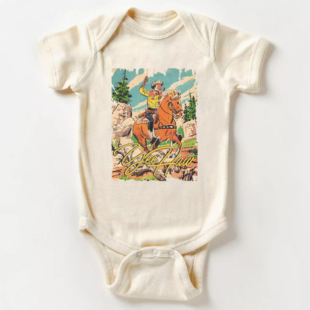 Yeehaw Cowboy Bodysuit For Baby