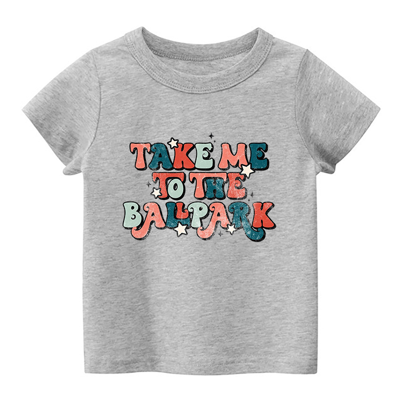 Take Me To The Ballpark Sports Kids Shirt