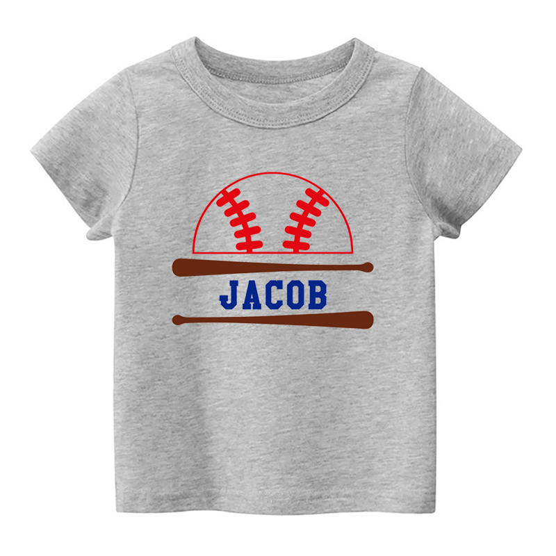 [Copy]Personalized Baseball Bat Kids Shirt