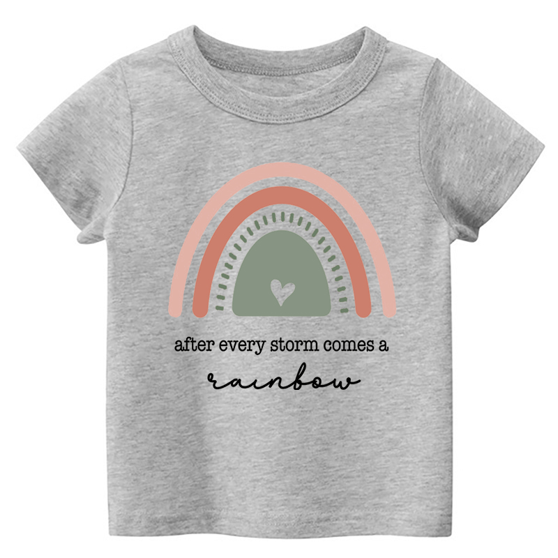 After Every Storm Comes A Rainbow Kids T-Shirt